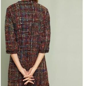 Anthropologie Vibrant Tweed Jacket